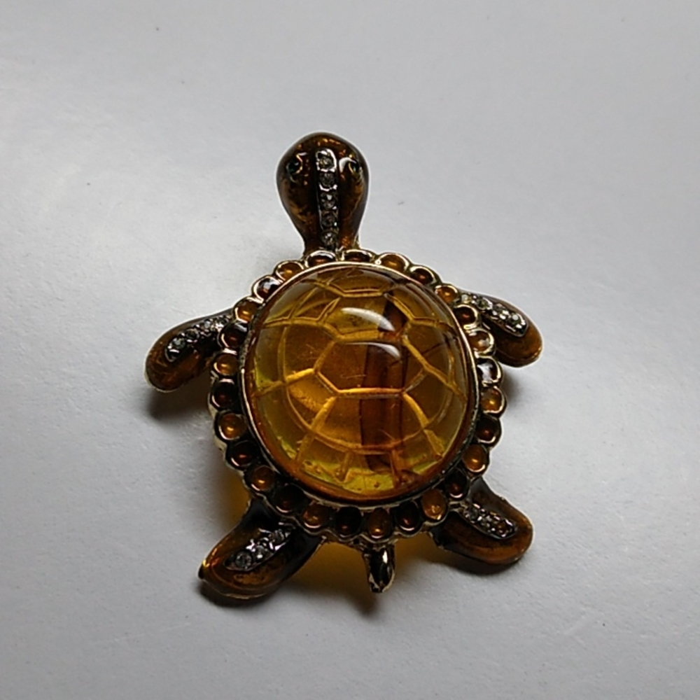 Turtle brooch